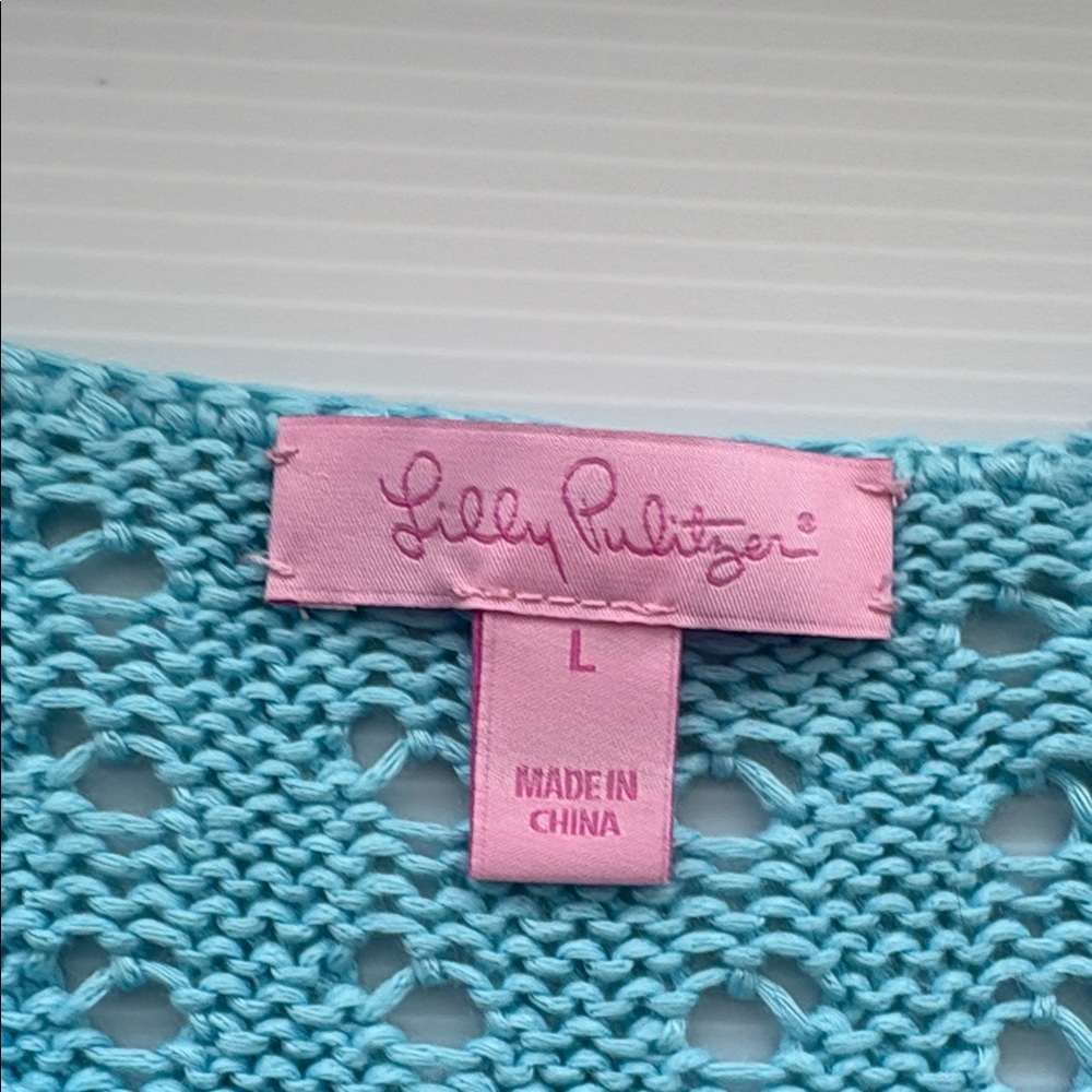 Lily Pulitzer Mac Light Blue Knit Tank Top - Picture 5 of 9